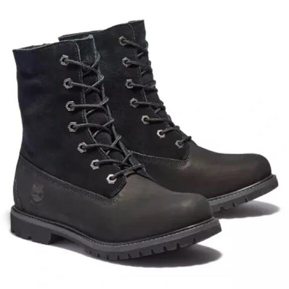 Timberland Authentics  Teddy Fleece Fold Down Waterproof Boots Size 8.5 Womens - Picture 1 of 16